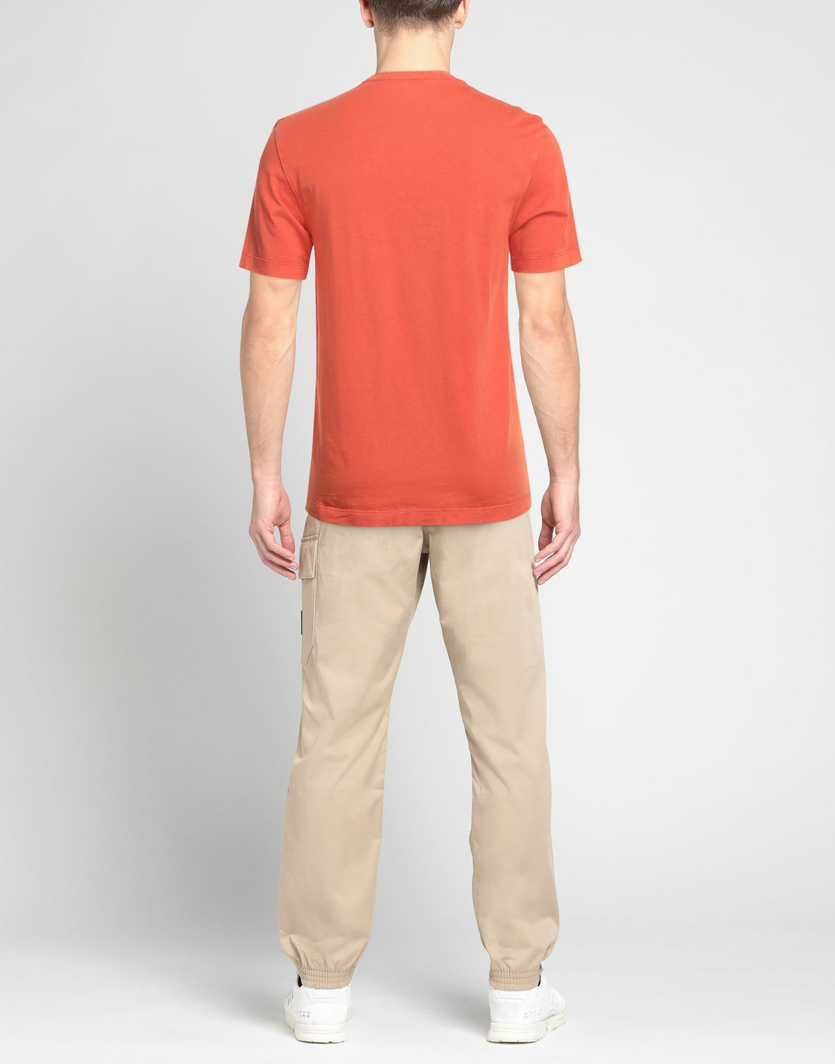 Drumohr Mens T-shirt in Mandarin