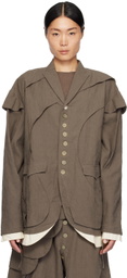 ænrmòus Brown Benedetta Jacket