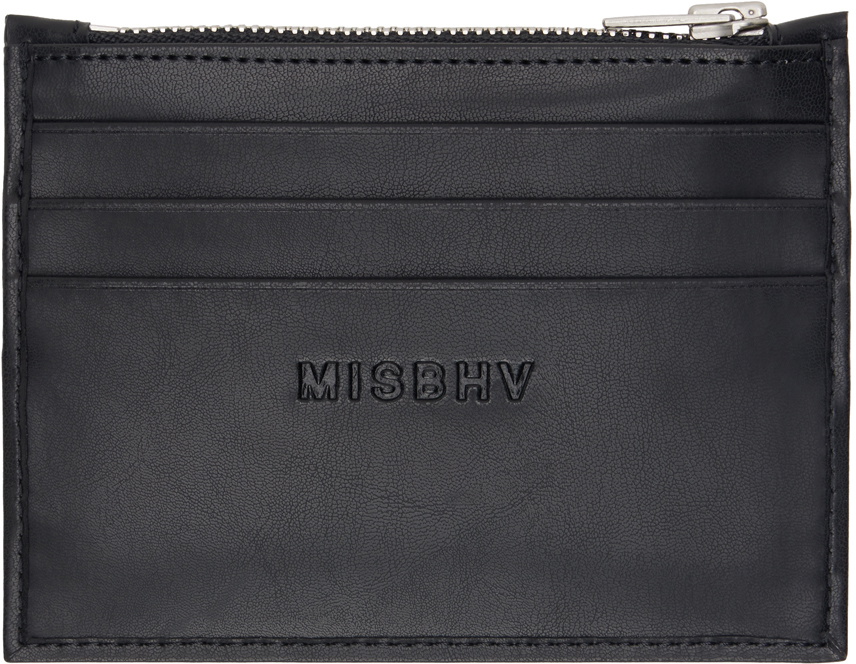 MISBHV Beige & Black Monogram Card Holder