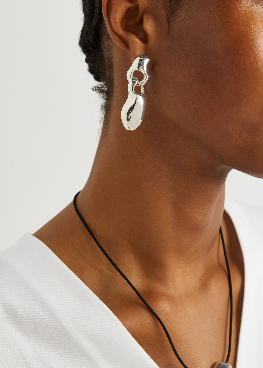 Agmes Francesca Sterling Silver Drop Earrings - One Size