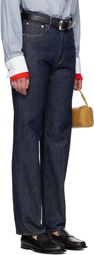 AURALEE Indigo Hard Twist Denim 5P Jeans