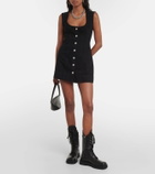 Frame The Seamed Scoop denim minidress