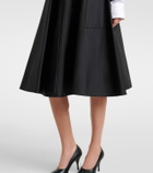 Prada Re-Nylon belted midi skirt