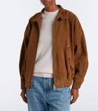 Agolde Blair suede blouson jacket
