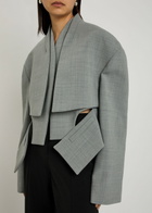 A.W.A.K.E Mode Cut-out Woven Jacket Grey