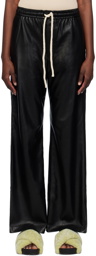 Nanushka Black Gisela Vegan Leather Trousers