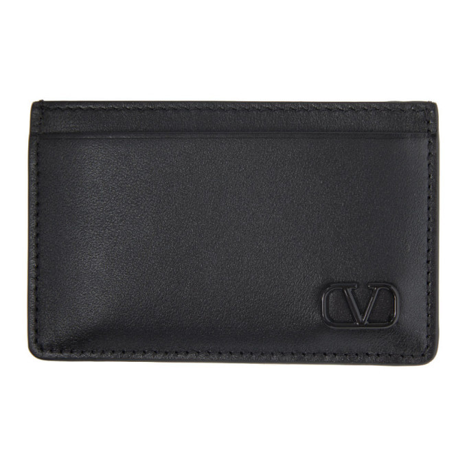 Photo: Valentino Black Valentino Garavani VLogo Card Holder