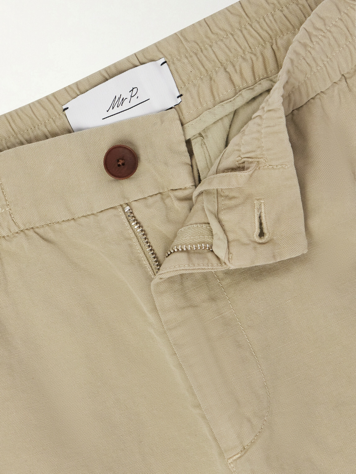 Mr P. - Tapered Cotton and Linen-Blend Trousers - Neutrals