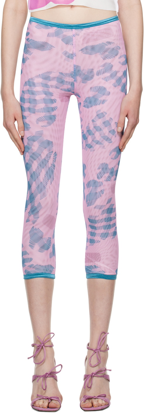 Poster Girl SSENSE Exclusive Pink & Taupe Piper Pedal Pushers Leggings  Poster Girl