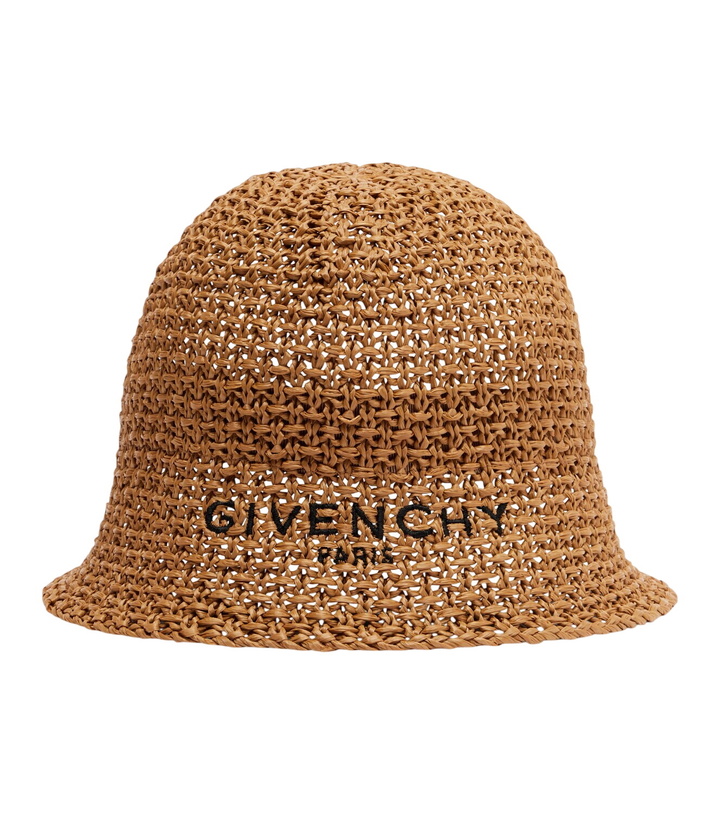 Photo: Givenchy Logo woven cotton-blend bucket hat