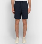 Freemans Sporting Club - Linen Drawstring Shorts - Men - Midnight blue