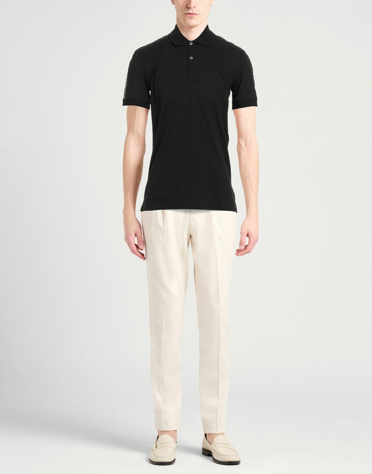 Mcqueen Mens Polo shirt in Black