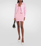 Courrèges Ribbed-knit minidress