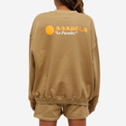 Adanola Women's Resort Sports Oversized Sweatshirt in Deep Sand/Cream