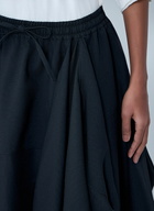 Y-3 Asymmetric Gathered Midi Skirt
