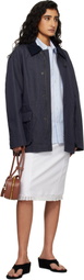 Dunst Navy Cotton Chore Jacket