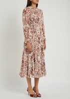 Needle & Thread Leopard-print Chiffon Midi Dress