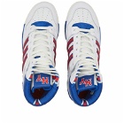 Adidas Conductor Hi-Top 'NY Rangers' Sneakers in White/Team Royal Blue