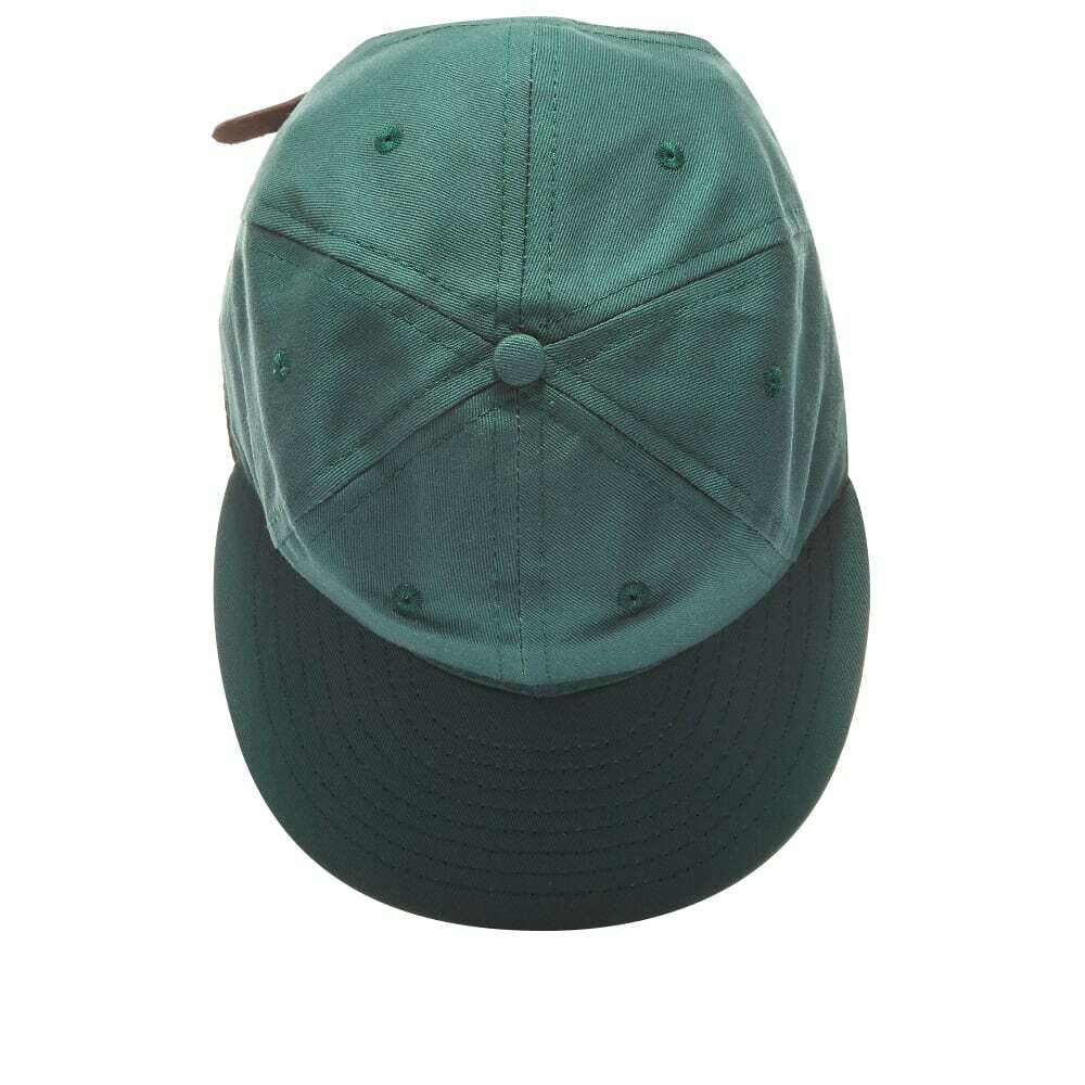Ebbets Field Flannels Unlettered Cotton Cap in Forest Green