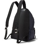 Tod's - Leather and Mesh-Trimmed Ripstop Backpack - Men - Midnight blue