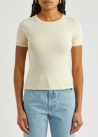 Flore Flore Car Cotton T-shirt Cream