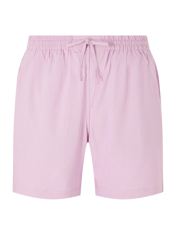 Photo: Kardo - Olbia Straight-Leg Cotton Drawstring Shorts - Pink