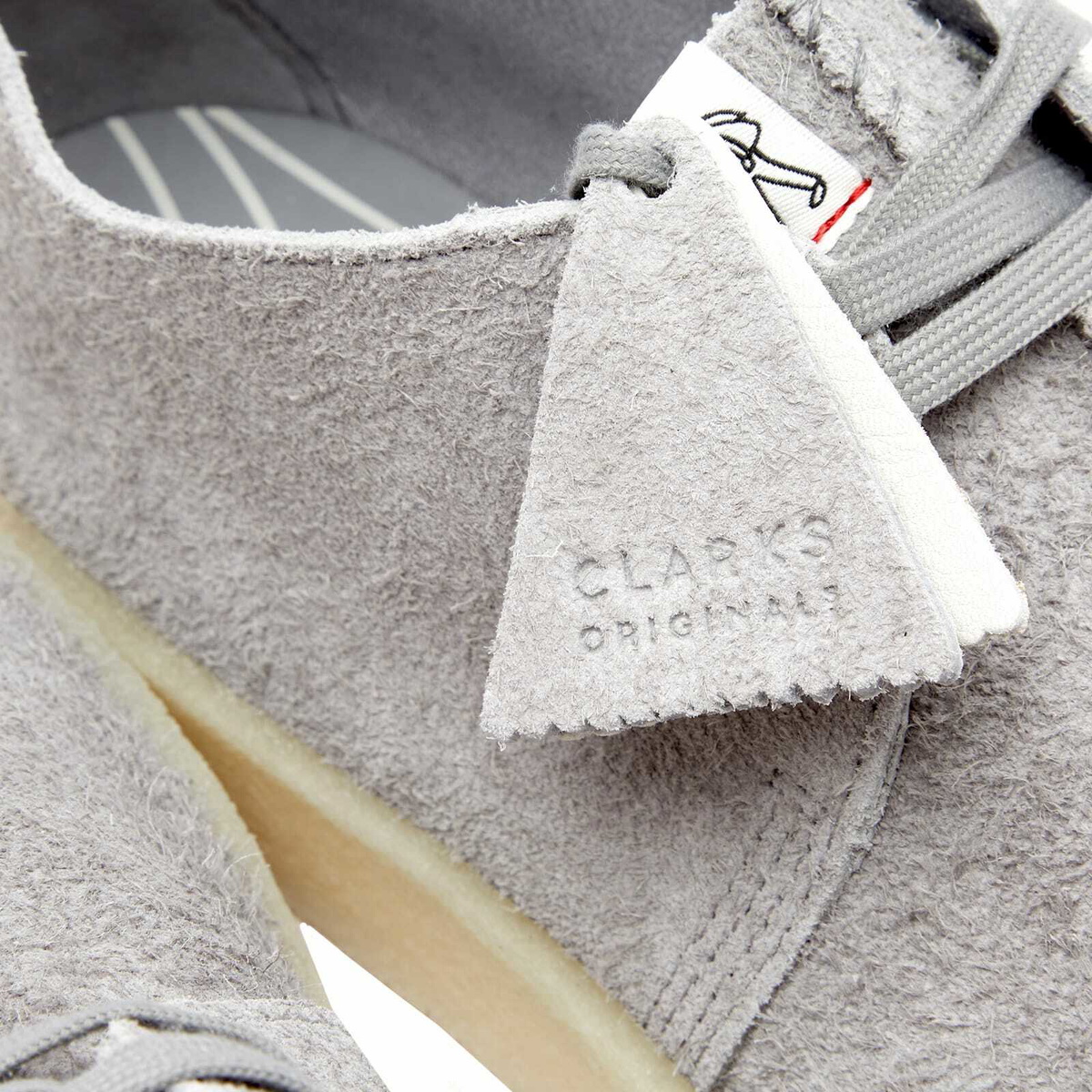 Clarks Originals Men's Trek Cup in Grey Hairy Suede Clarks Originals