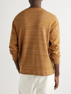 Mr P. - Organic Cotton and Wool-Blend T-Shirt - Brown