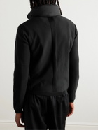 Moncler - Slim-Fit Logo-Appliquéd Ribbed-Knit and Quilted Shell Down Zip-Up Cardigan - Black