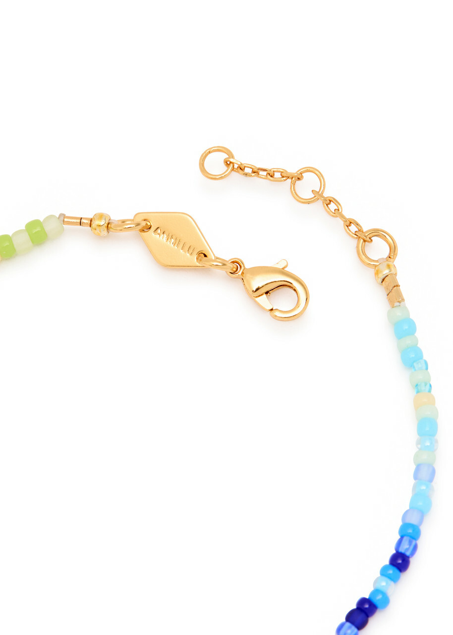 Anni LU Capri Beaded 18kt Gold-plated Bracelet - Multicoloured - One Size