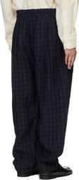 Toogood Black & Blue 'The Librarian' Trousers
