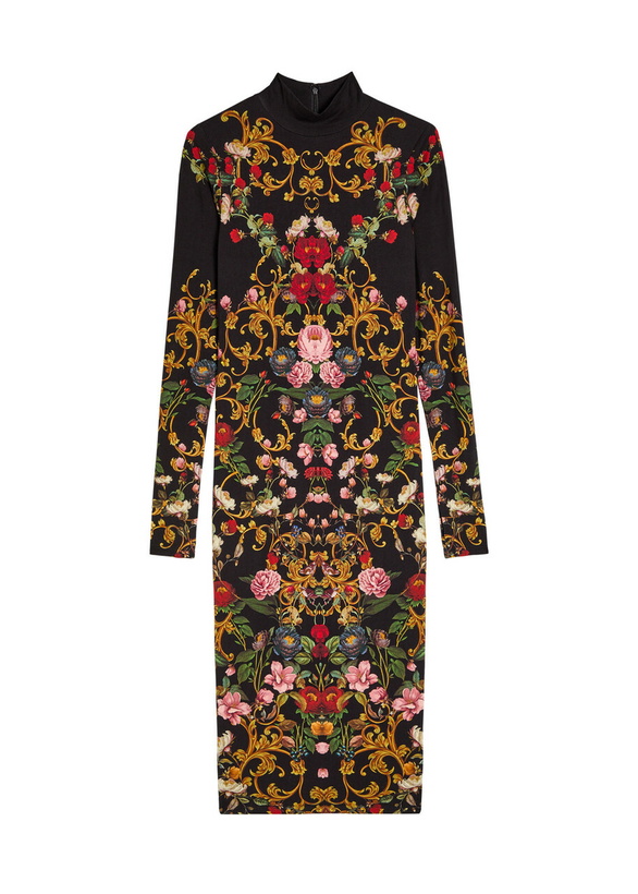 Photo: Alice + Olivia Delora Floral-print Jersey Midi Dress Multicoloured 1