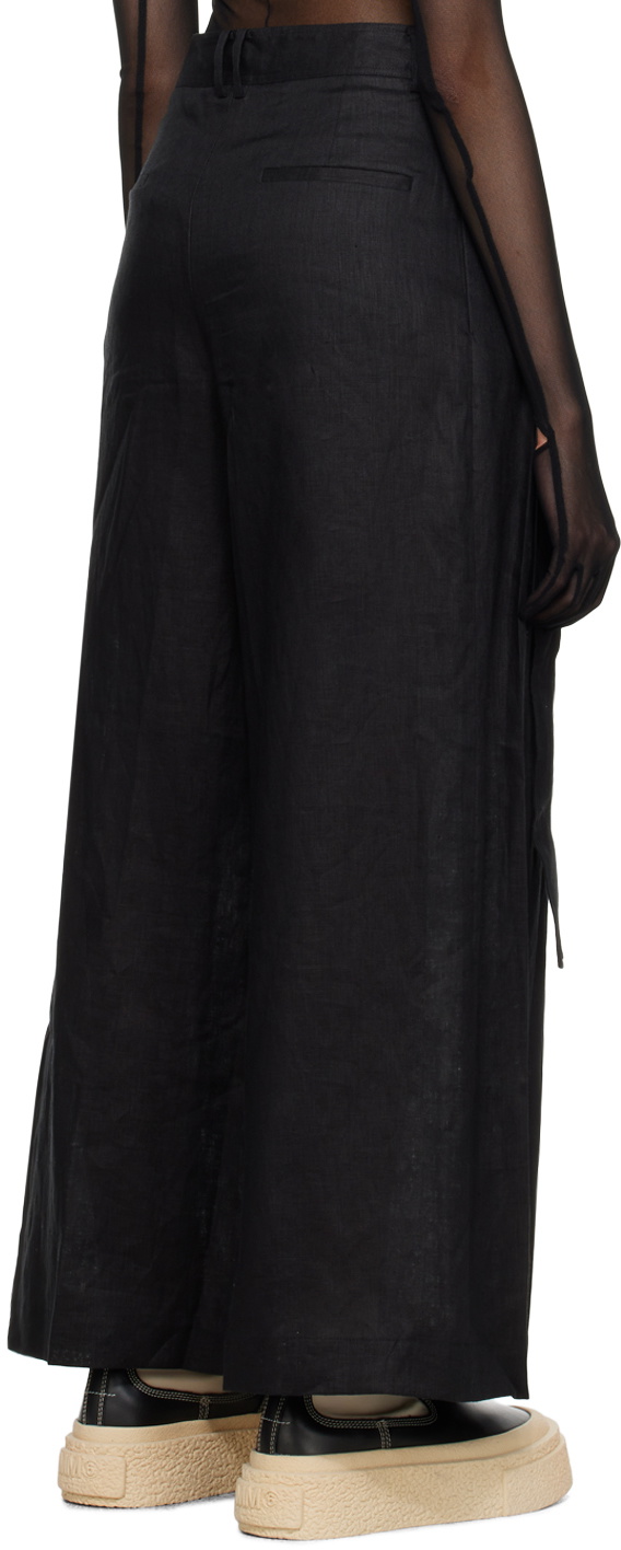Subtle Le Nguyen Black Pleated Trousers