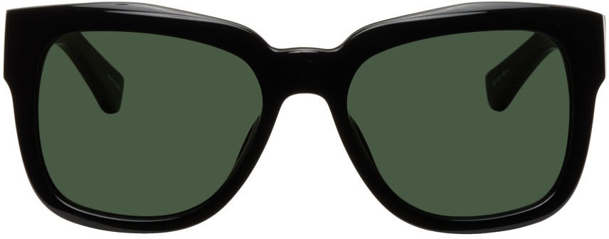 Photo: Dries Van Noten Black Linda Farrow Edition D-Frame Sunglasses