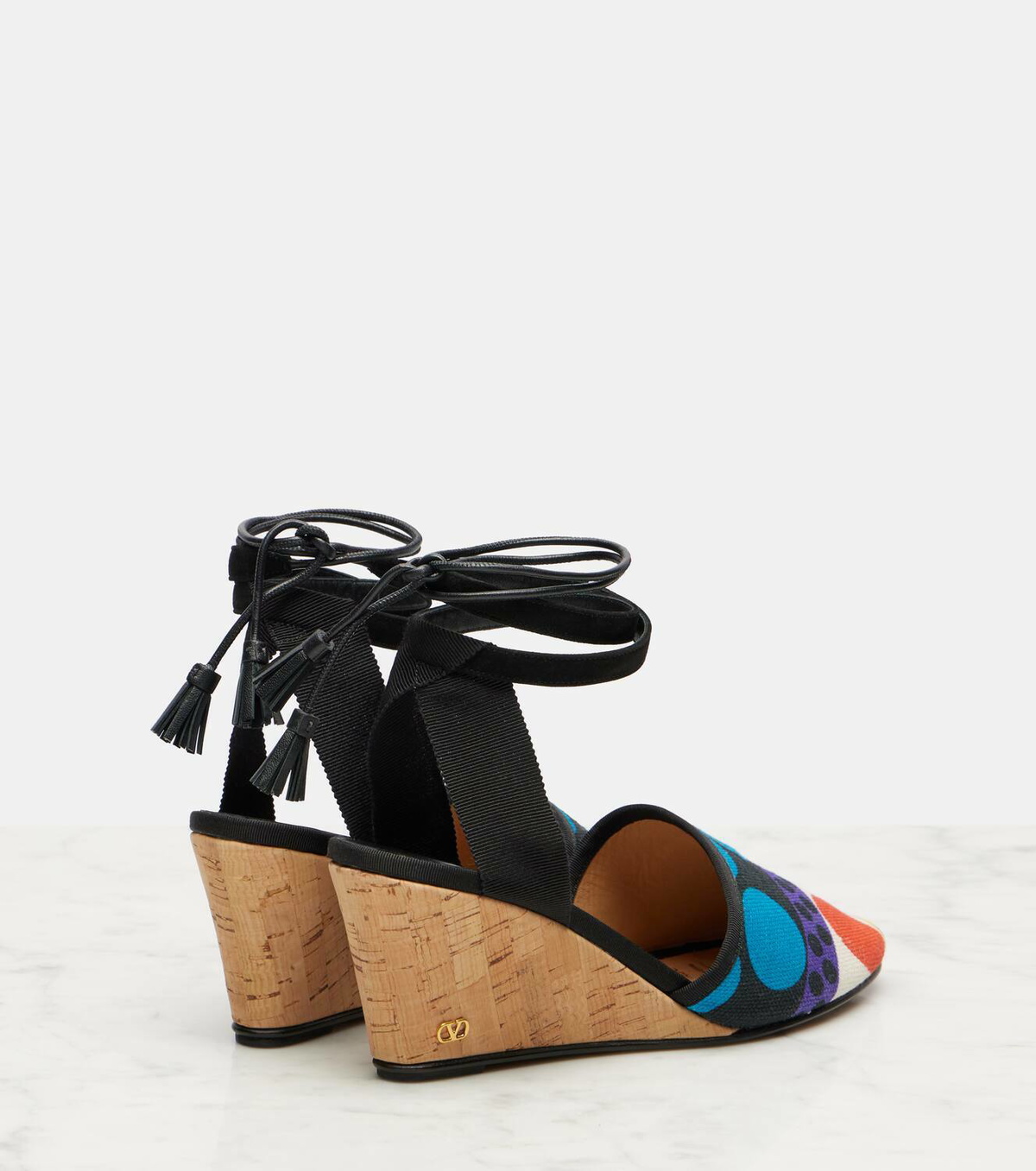 Valentino Garavani La Cruisette printed espadrille wedges