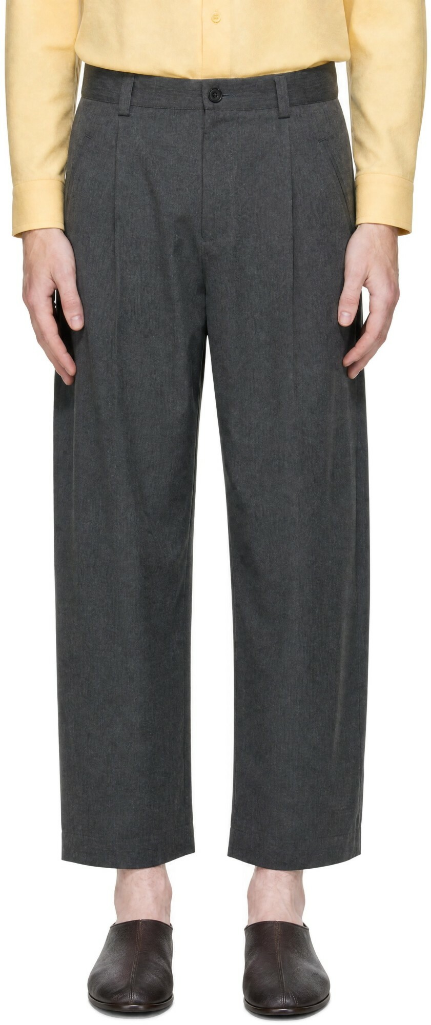 SAGE NATION Gray Newport Trousers