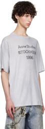 Acne Studios Gray Printed Logo T-Shirt