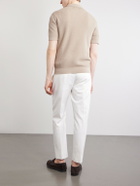 Zegna - Slim-Fit Cotton-Piqué Polo Shirt - Neutrals