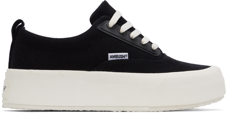 Photo: AMBUSH Black Low Vulcanized Sneakers