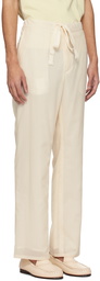 AURALEE Beige Hard Twist Trousers