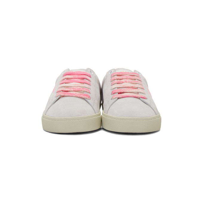 Saint Laurent Off-White and Pink Court Classic SL/06