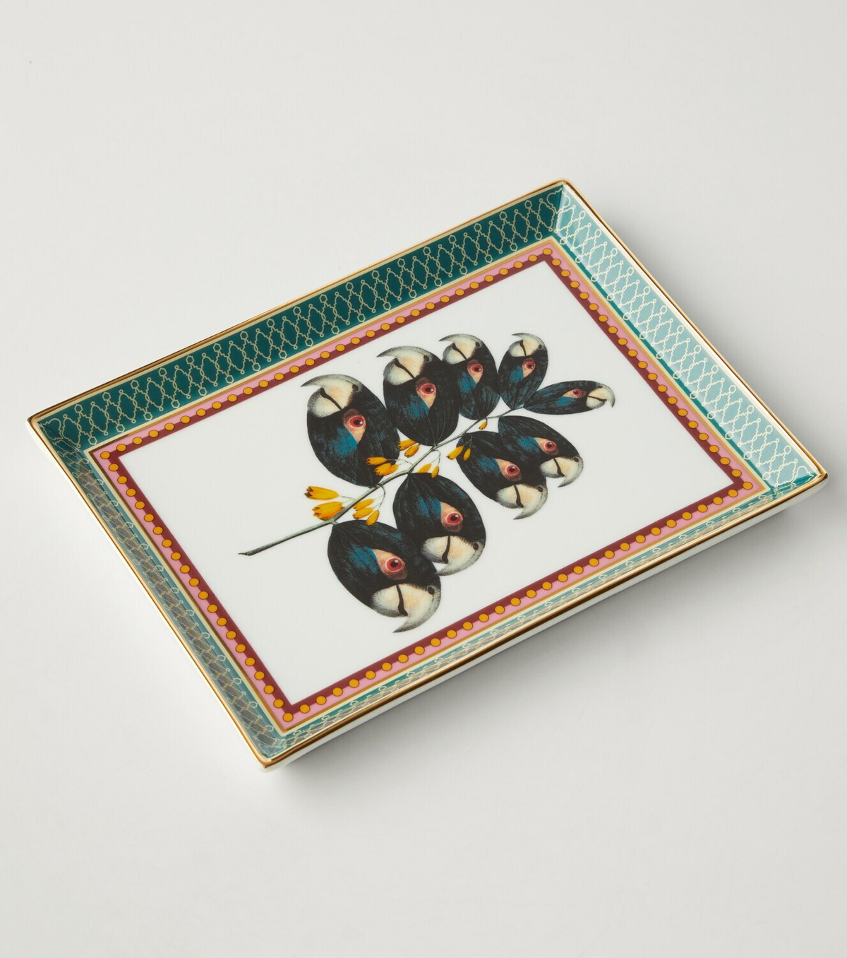 La DoubleJ Parrotstem porcelain decorative tray