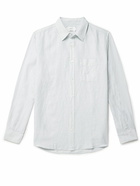 Mr P. - Garment-Dyed Linen Shirt - Blue