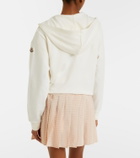 Moncler Cotton-blend zip-up hoodie