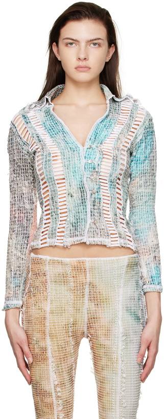 Photo: Luna Del Pinal Green Polyester Shirt