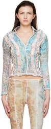 Luna Del Pinal Green Polyester Shirt