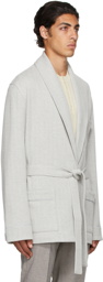 Ermenegildo Zegna Grey Smoking Cardigan