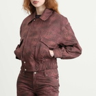 Peachy Den Women's Cicely Jacket in Red Leopard