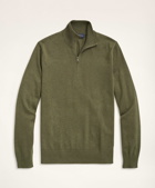 Brooks Brothers Men's Supima Cotton Half-Zip Sweater | Green
