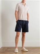 Richard James - Straight-Leg Cotton-Blend Seersucker Shorts - Blue
